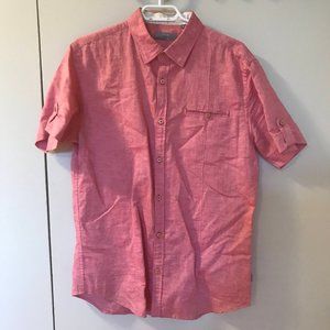 2/$20 Red Matinique short sleeve dress shirt, size L